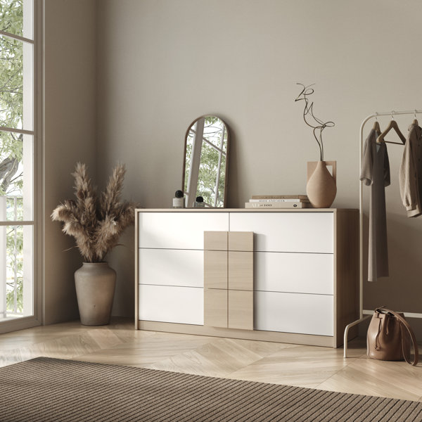 Metro Lane Capri Drawer 140 W Double Dresser Assembled Wayfair.co.uk